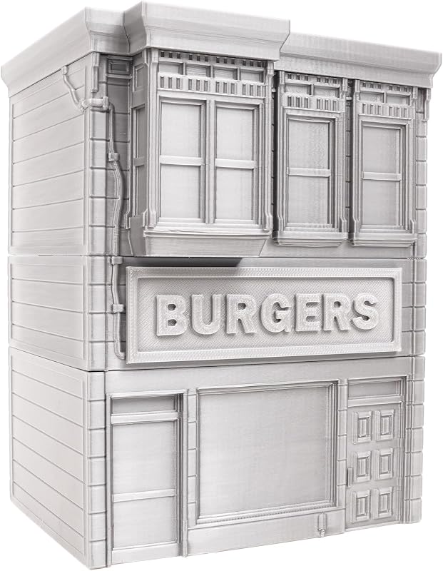Restaurante de hamburguesas - Terreno de mesa de Corvus Terrain Compatible con MCP 32 mm