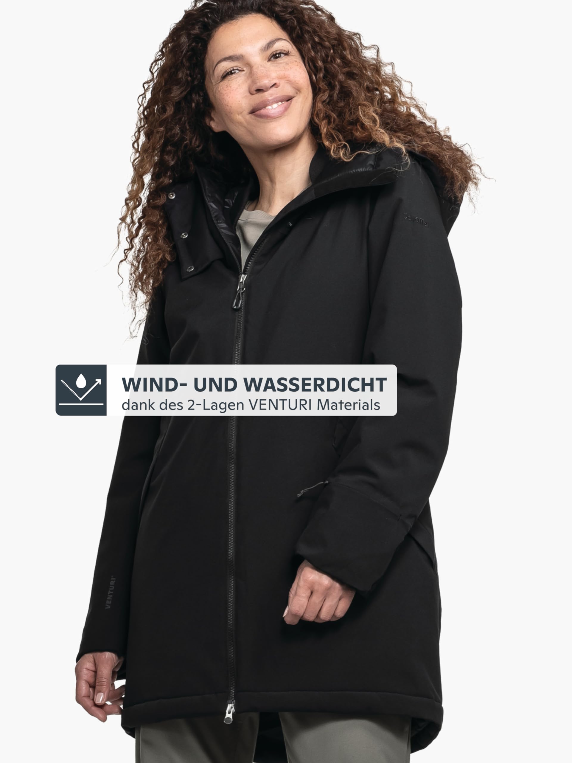 Schöffel Damen Ins Parka Style Crivat WMS, wasserdichte und atmungsaktive Winterjacke, komprimierbarer, leichter Parka mit nachhaltiger Wattierung