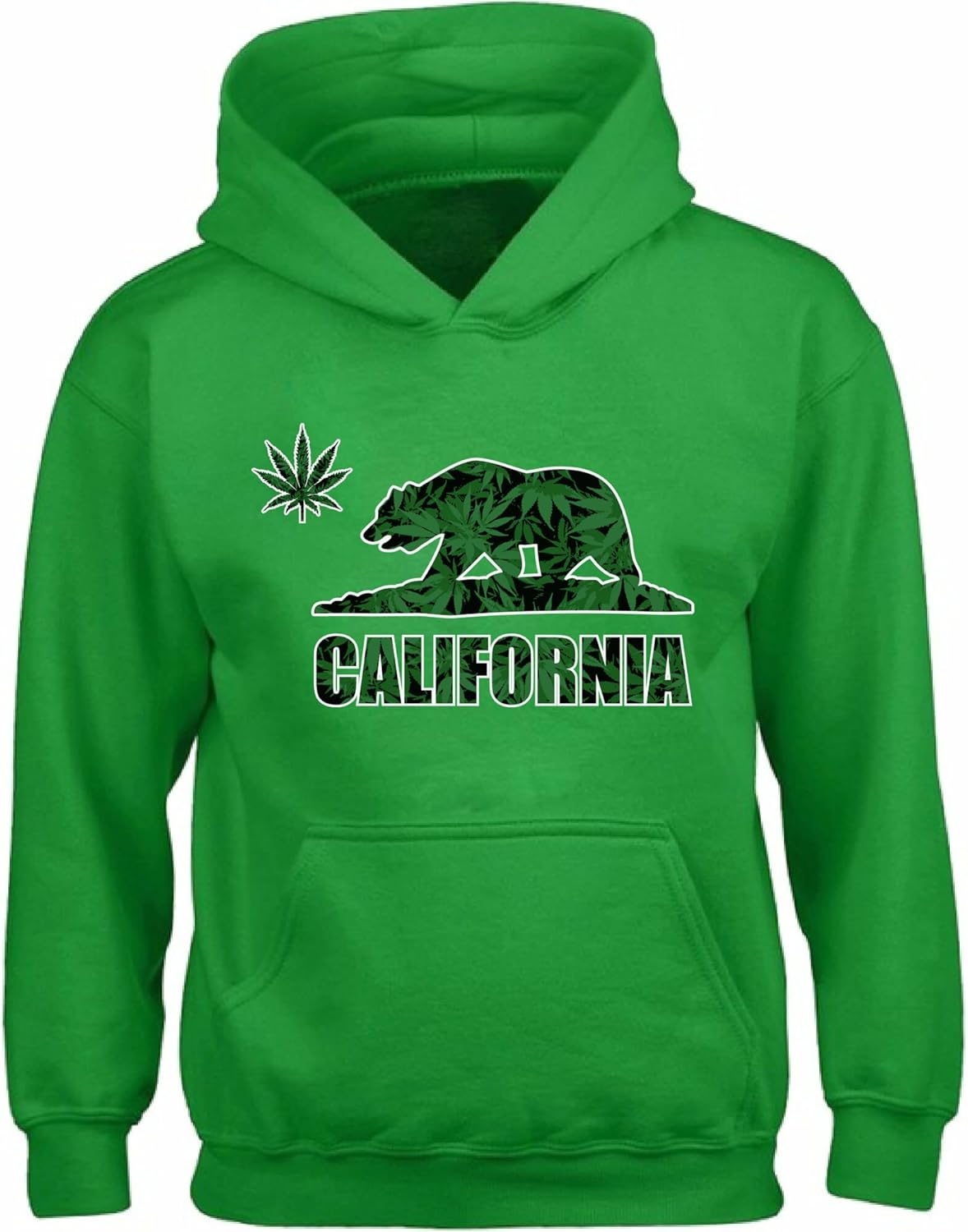 Vizor California Republic Weed Bear Hooded Sweatshirt Kush Hoodie Cali Gifts