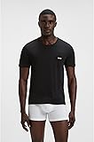 BOSS Mens Tshirt RN 3P Classic Three-Pack of Cotton Underwear T-Shirts with Logos - 5