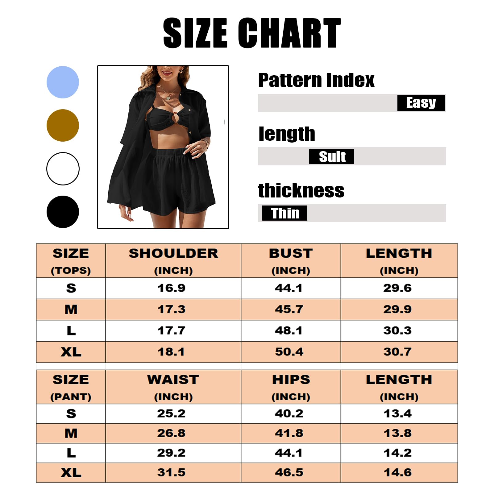 Rayson Ensemble Femme Ete 2 Pièces Tenues Chemise à Manches Courtes et Shorts Survêtement Femme Casual Vêtements