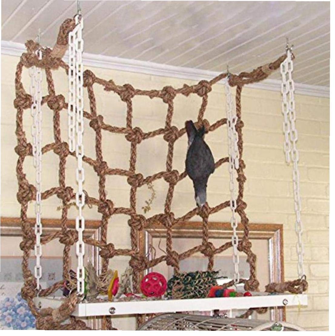 Climbing Net For Parrot Pets Bird Cage Toy Game Hanging Rope With Buckles Swing Ladder Parakeet Budgie Play Gym Toys