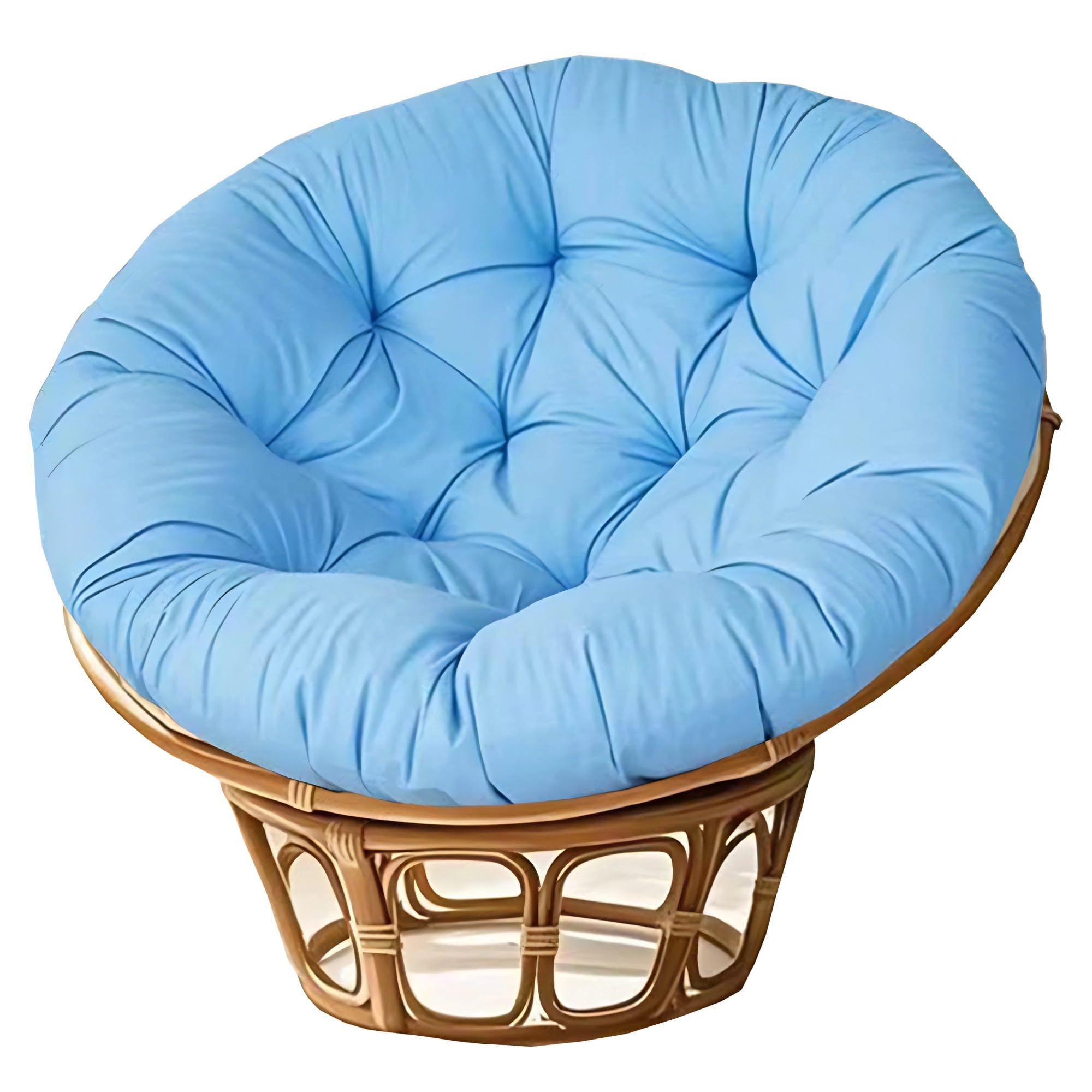 NMGBRDM Papasan Breathable Round Chair Cushion (Without Chairs),10cm Thick