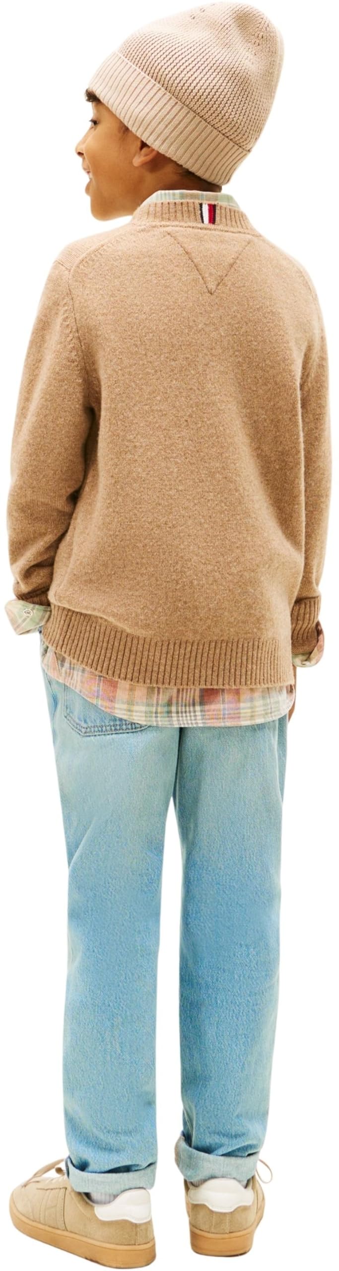 Tommy Hilfiger Lambswool CN Sweater Kb0kb10348 Altri Maglioni Bambini e Ragazzi (Pacco da 1)