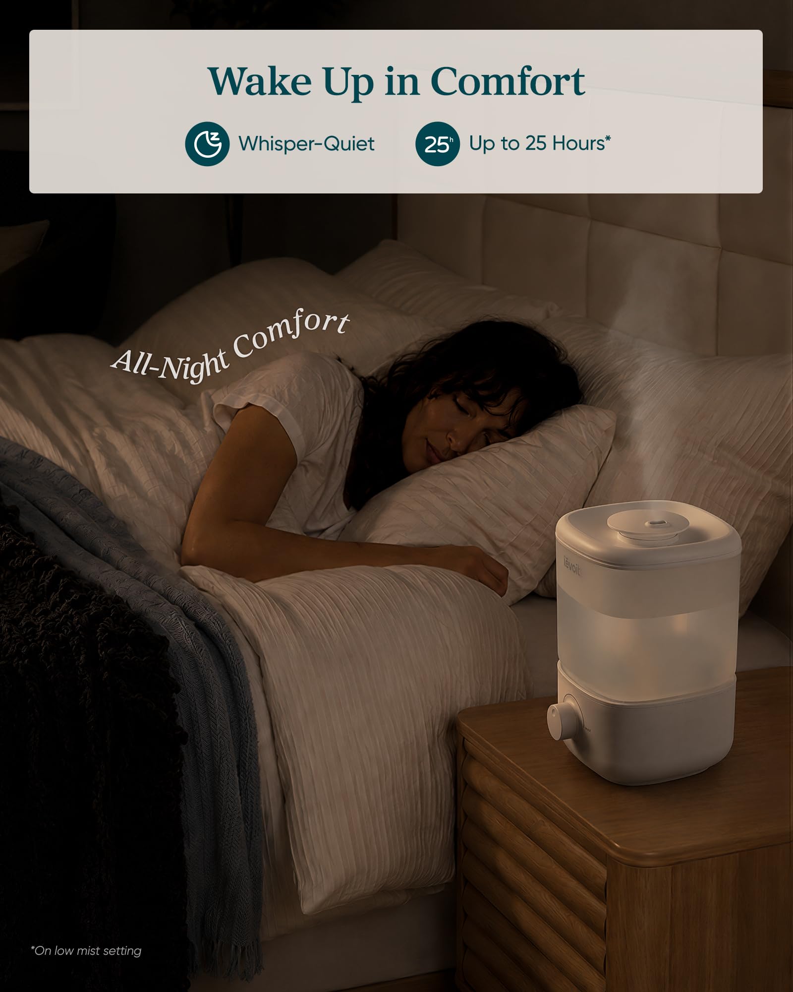 Levoit Top Fill Humidifier - Quiet & Large Tank -4