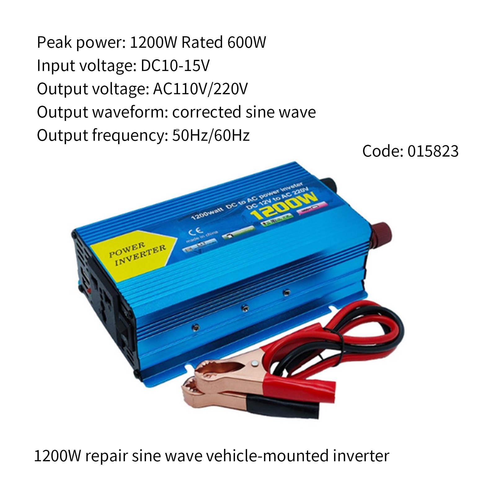 Invertitori di potenza ad onde sinusoidali modificati efficienti da 12 V CC a 110 V 220 V, conversione ad alta energia per un'uscita stabile in campeggio, viaggi e inverter di potenza