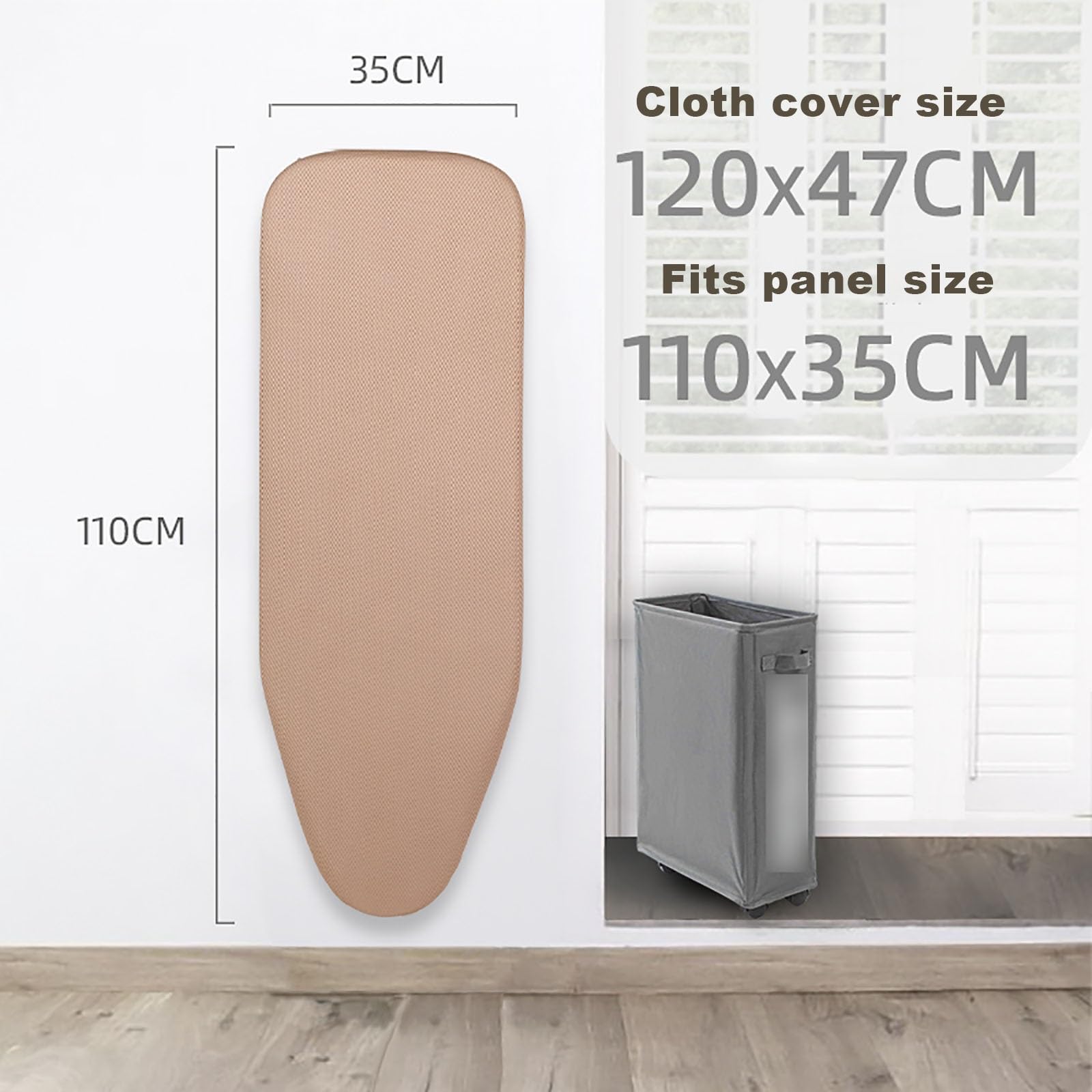 Almohadilla y funda para tabla de planchar, fácil instalación, tela resistente al calor, compatible con planchas de vapor