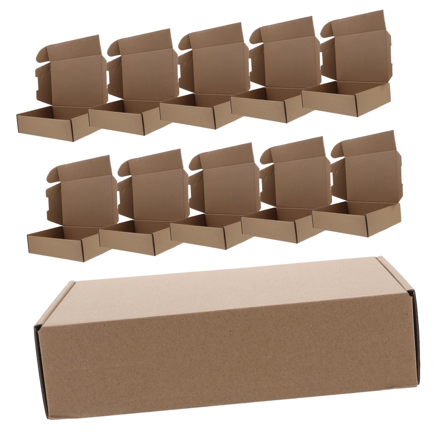 Scatole per Spedizioni 25 Pezzi Marroni in Carta, Box Postali | Anti-caduta e Anti-vibrazione, Bordi senza Bava, per Vestiti e Buste, Formato per Imballo Espresso