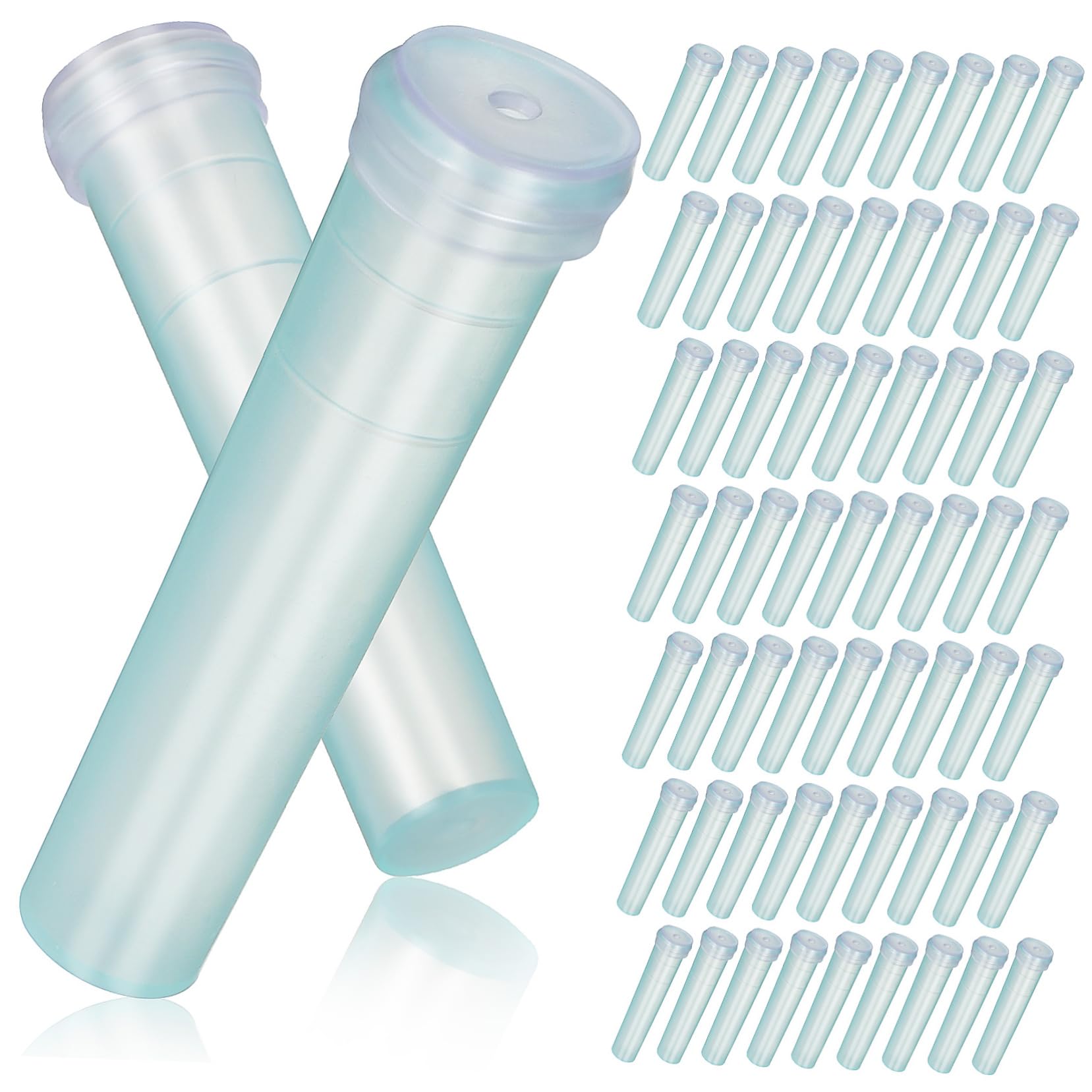 VILLFUL 100pcs Orchid Tubes Flowers Water Storage Tubes Floral Arrangements Tube Water Tubes for Flowers Stem Water Tube Floral Tubes Arrangement Water Tubes Plastic
