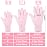Patelai 3 Pairs Microfiber Plant Dusting Gloves Leaf Cleaning Gloves for Indoor Plants, Blinds, Furniture, House (Small,Green Yellow, Water Blue, Pink)
