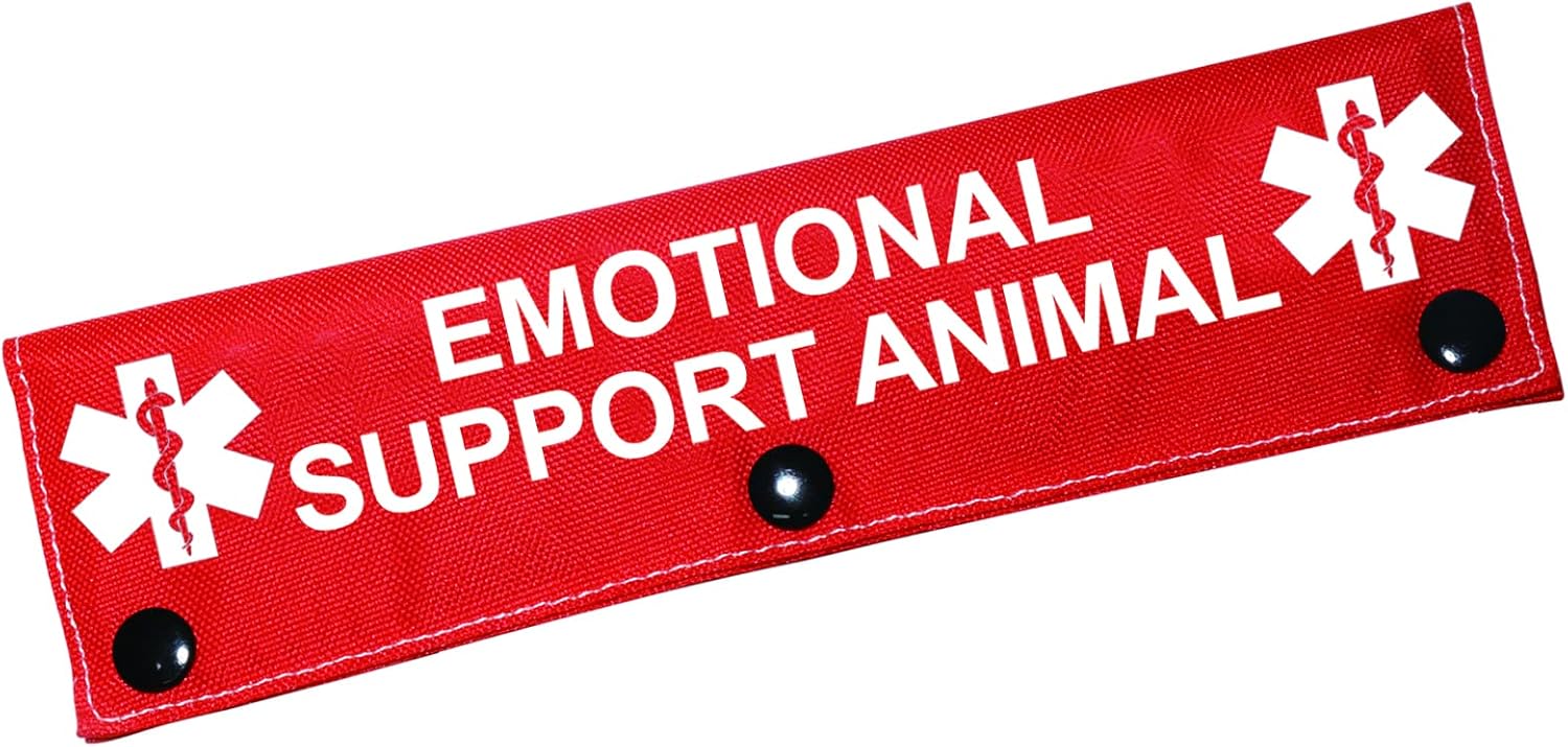 Emotional Support Dog Leash Sleeve with ID Patch – Pet Gift
