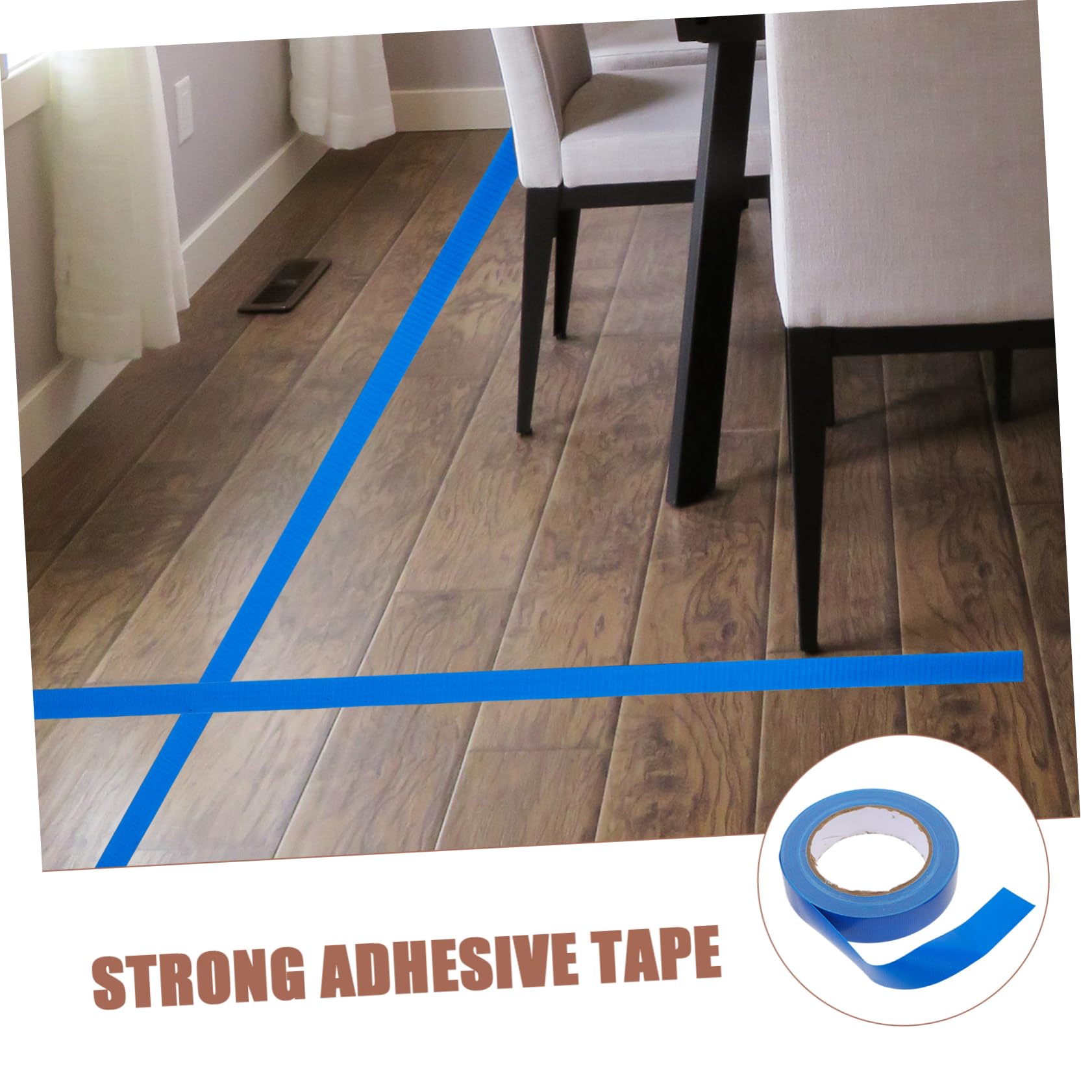 VILLCASE 5 Rouleaux Ruban Adhésif Double Face de Fixation Solide pour Tapis Réparation et Diy et Réutilisable pour Surfaces Flexibles et Rigides