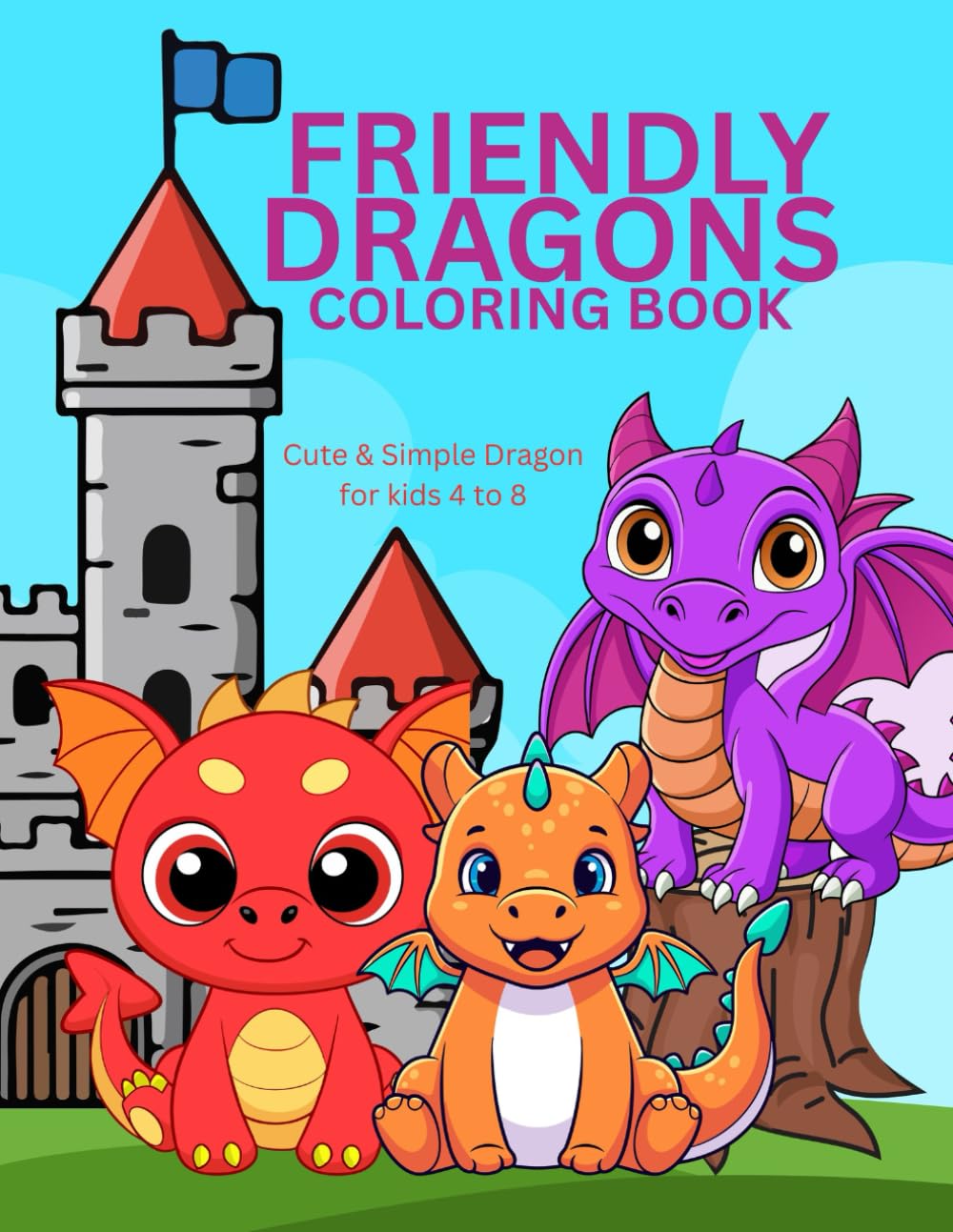 Friendly Dragon Coloring Book