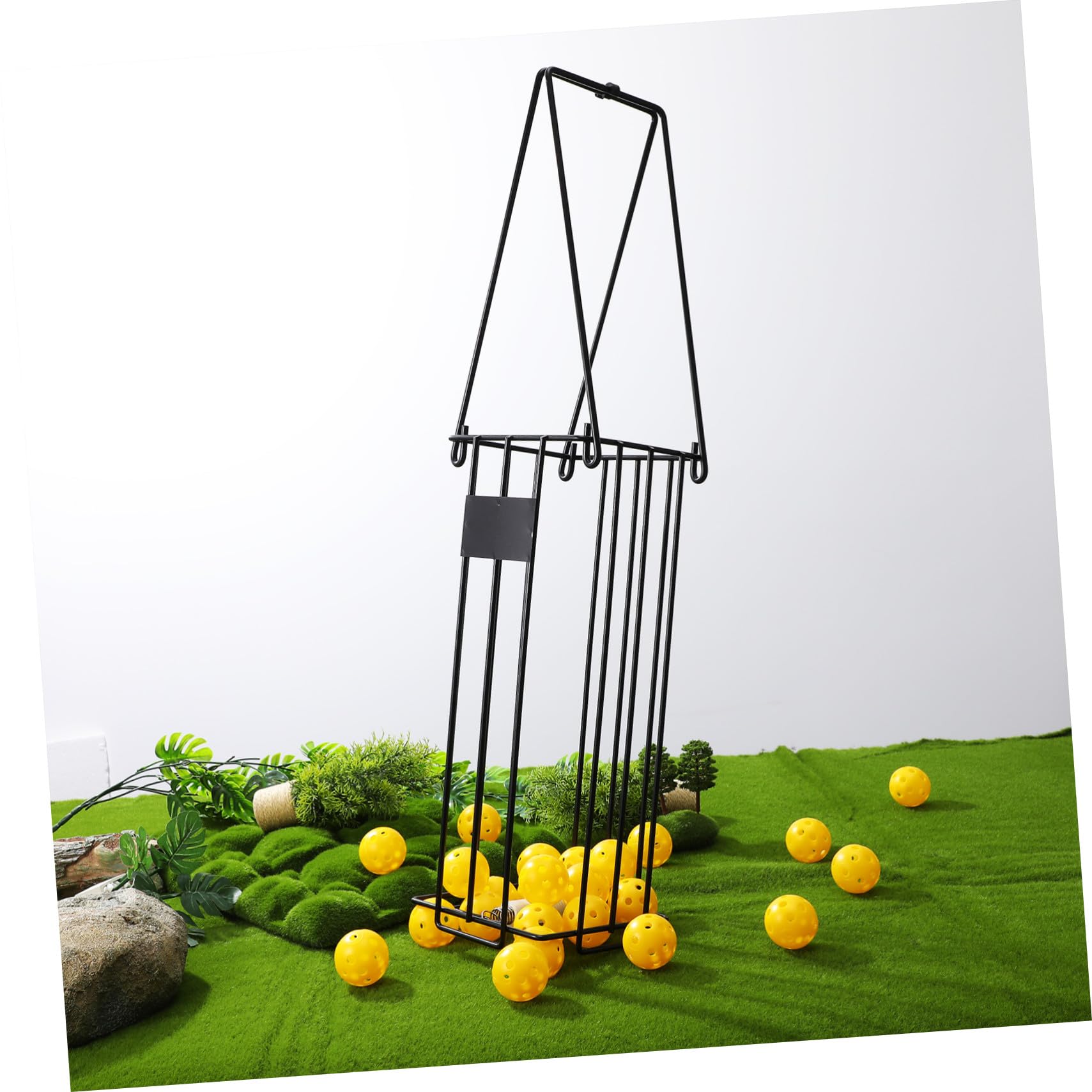 Recogedor Portátil de Pelotas de Tenis con Mecanismo de Presión Fácil Manejo y Transporte para Pickleball y Tenis