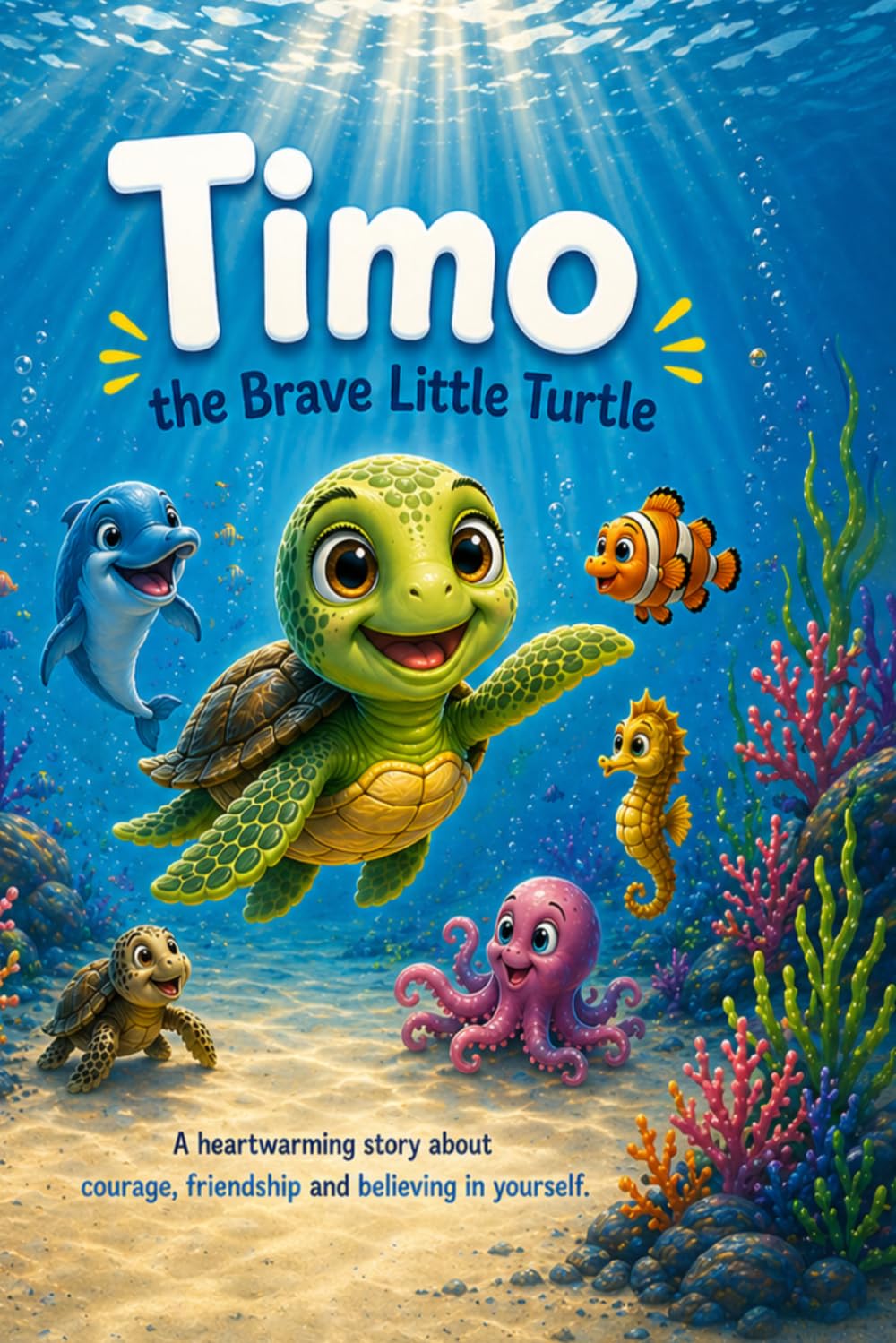 Timo the Brave Little Turtle: A Heartwarming Story About Courage, Friendship, and Overcoming Fear for Kids Ages 3–7
