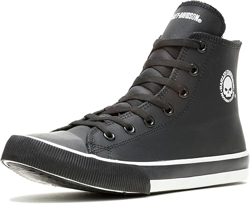 Harley-Davidson Baxter - Tenis casuales de cuero para motocicleta para hombre