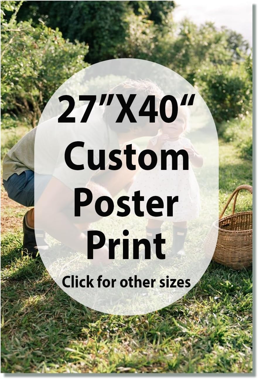 JIMUJIA Custom Canvas Art Print 27"x40" - Unframed Artwork, Personalized Wall Decor, Customizable Photo, Custom Portrait, Office, Living Room, Bedroom Wall Art(27×40in,Unframe)