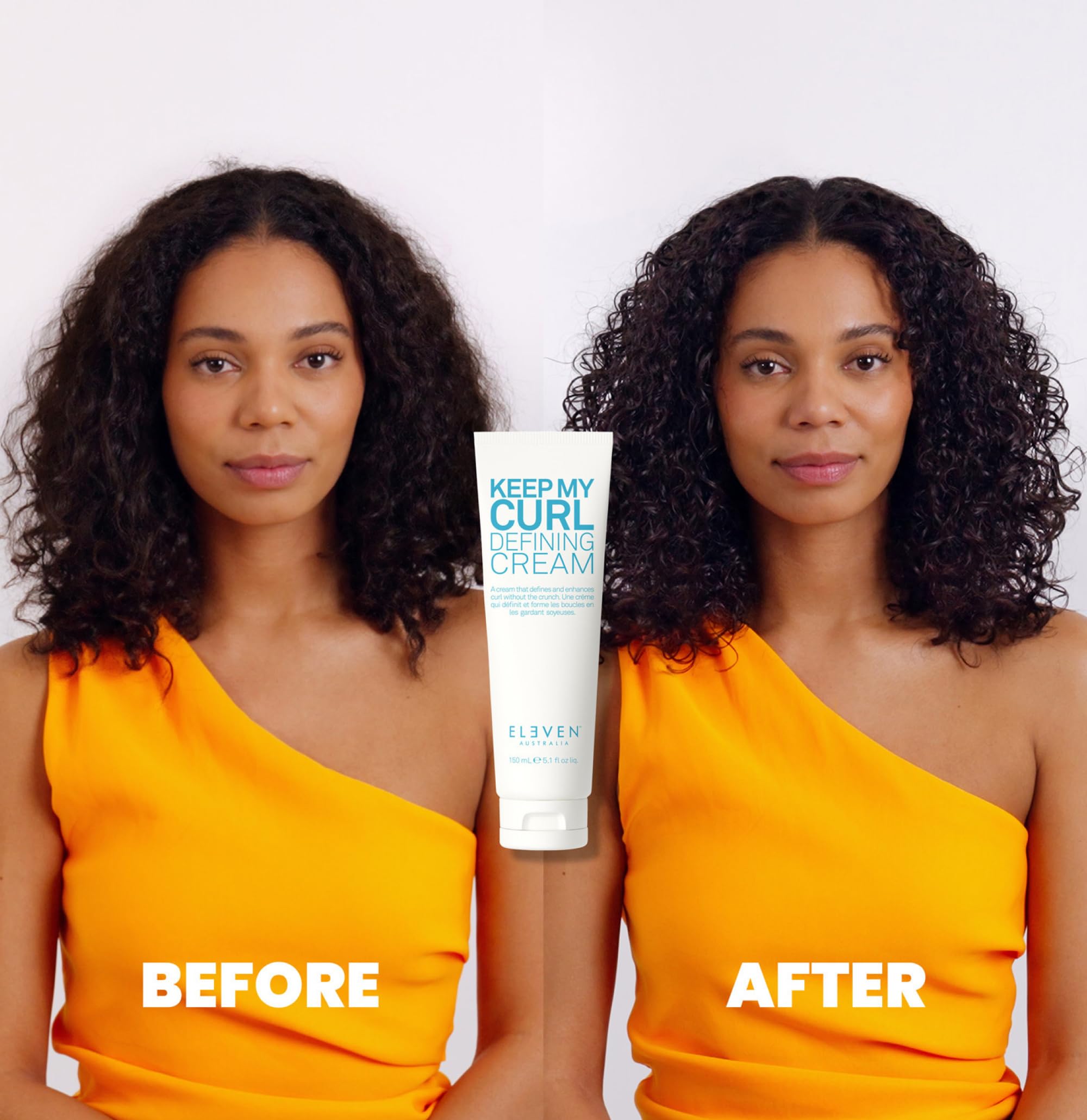 ELEVEN Australia Keep My Curl Defining Cream – Crème de Définition Anti-Frisottis pour Cheveux Bouclés et Ondulés – Au Quinoa et Thé Vert – Végan – 150ml