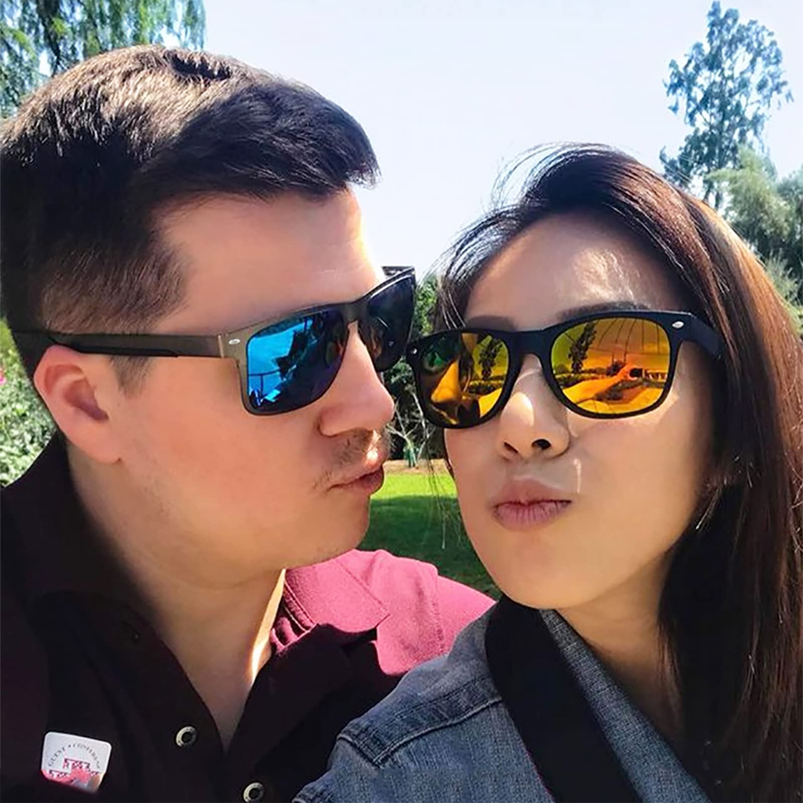 SUNOVELTIES 10 sztuk kolorowych okularów przeciwsłonecznych czarna oprawka lustrzane soczewki luzem okulary imprezowe klasyczne okulary urodzinowe plaża basen unisex dorośli