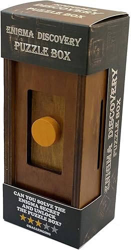 Miniatura 7 de Caja de rompecabezas Enigma Secret Discovery - Soporte para tarjetas de dinero y regalo en un candado mágico de madera con compartimento oculto,