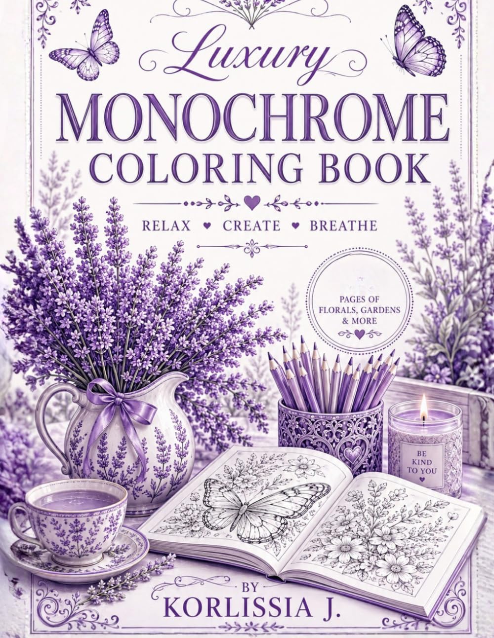 LUXURY MONOCHROME COLORING BOOK