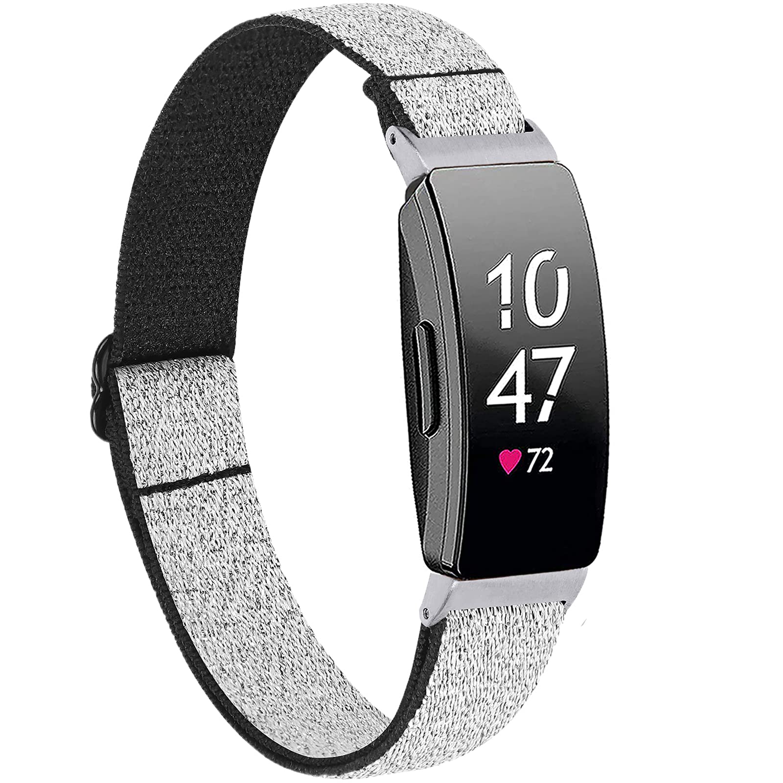 Bracelet De Rechange Miimall Pour Fitbit Inspire/Inspire 2/HR - Nylon Souple élastique - Vert Clair