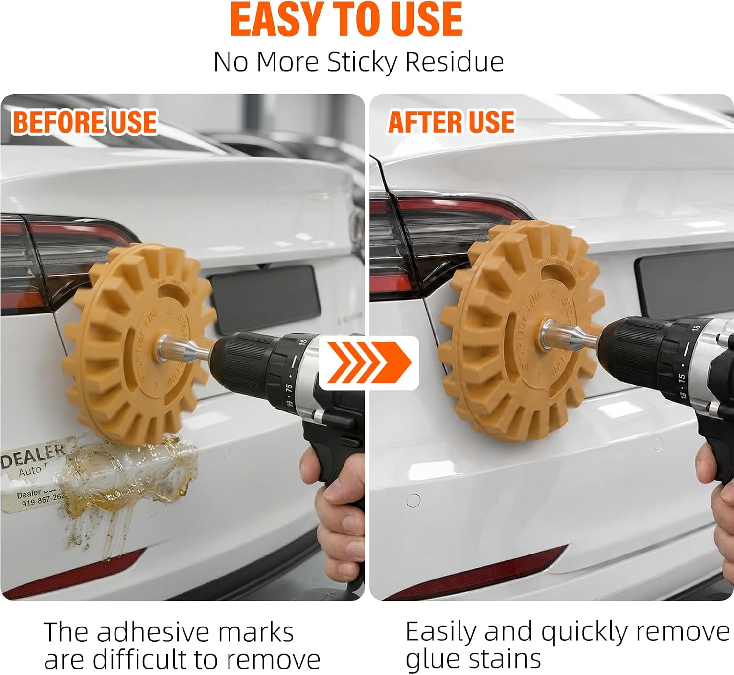 BURMONG 4Pcs Eraser Wheel Decal Remover Tool Kit,Decal Remover Eraser Wheel