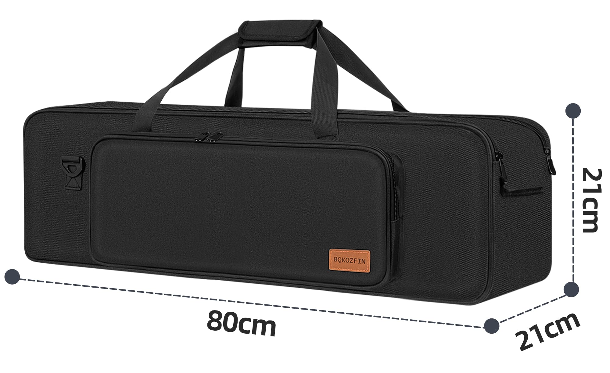 80CM Stativtasche, Multifunktionale Lichtständer Tragetasche mit gepolstertem Schutz, Schultergurt und Griffen, Wasserabweisende Stativtasche für Kamera, Mikrofonständer, Beleuchtungs