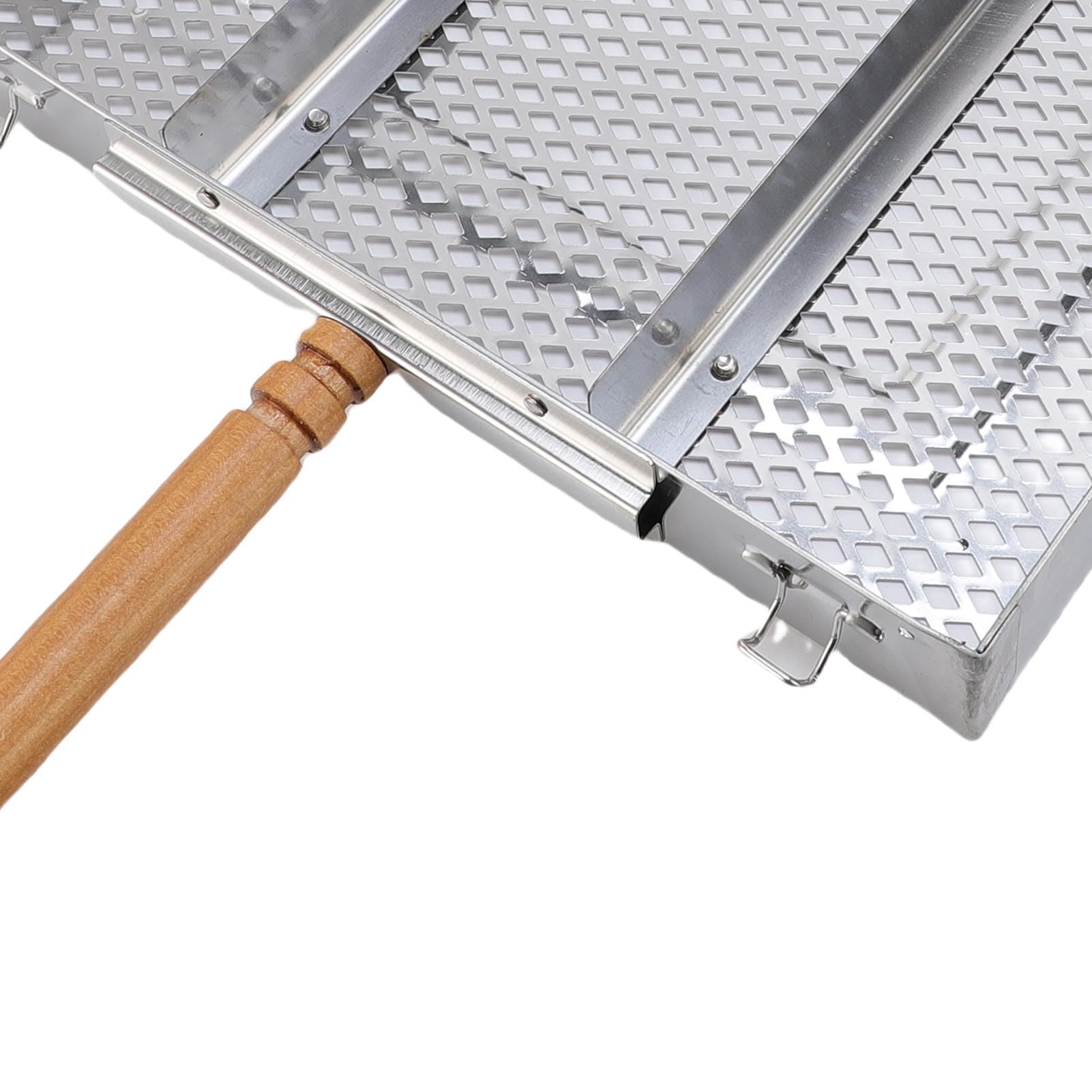 Cestino per Griglia in Acciaio Inossidabile, Cestello per Barbecue con Divisori Rimovibili, Rete per Barbecue a Maglia Fine 12 X 10 Pollici per Bistecche di Pesce e Verdure, Picnic in