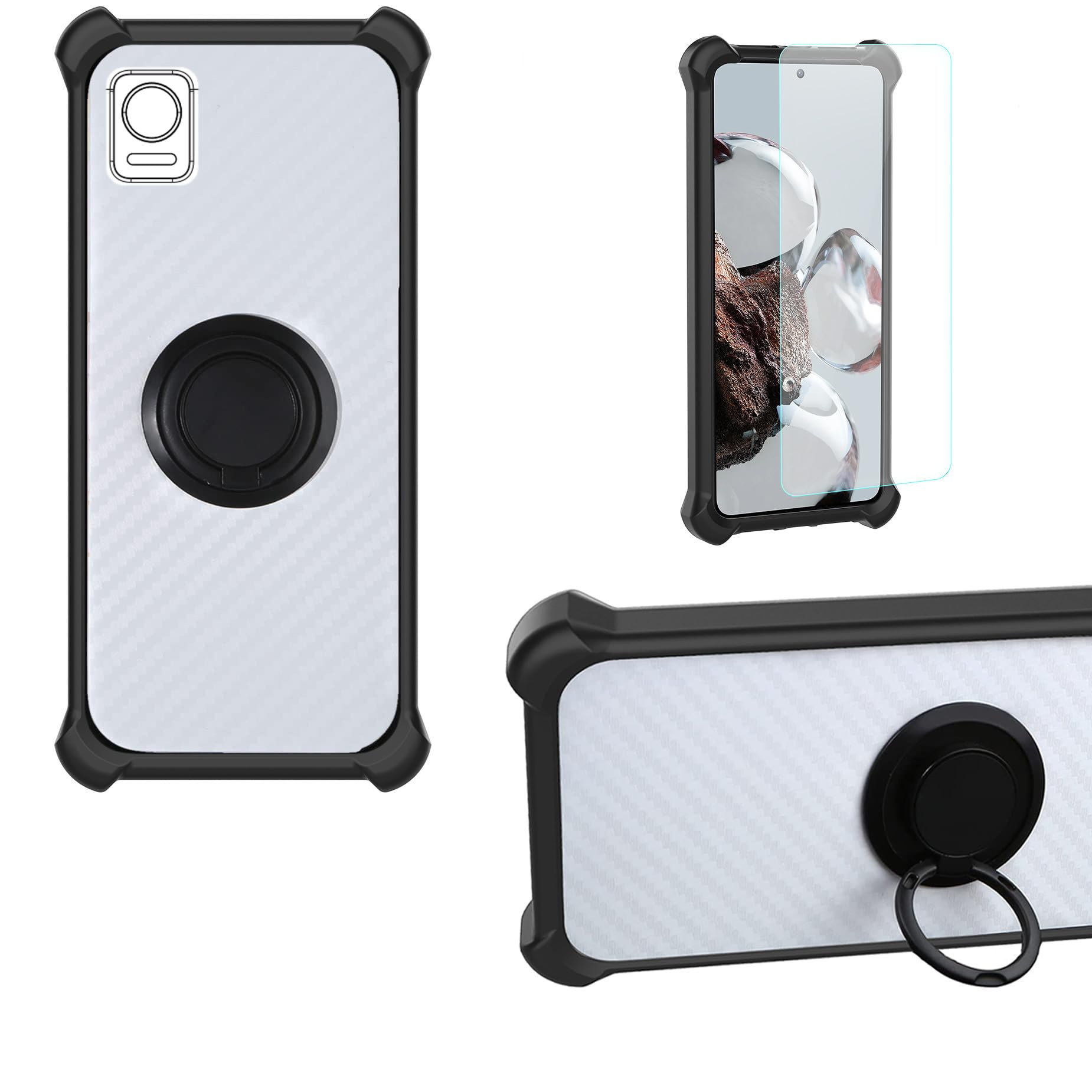 Amazon.com: Case for ATT Vista 2023 Case Compatible with ATT Vista Phone  Case Cover [with Tempered Glass Screen Protector][Hard PC + Soft  Silicone][Ring Support] CSKB-HEI : Cell Phones & Accessories
