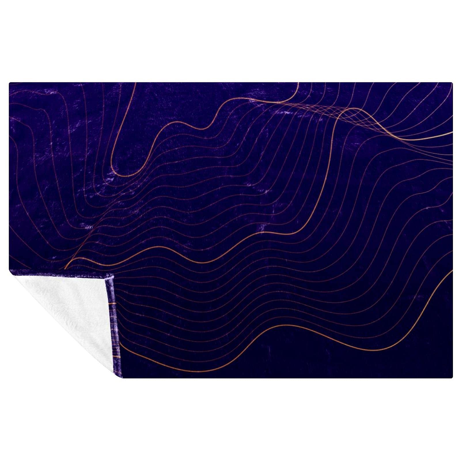 Couverture chaude pour lit et canapé 150x100 | Plaid microfibre abstrait pique-nique camping