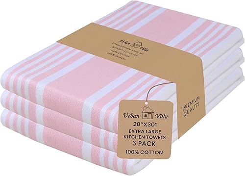 Miniatura 27 de Juego de paños de cocina de algodón Urban Villa de 8 piezas, paño de cocina de waffle 30x30 cm, paños de cocina altamente absorbentes y suaves