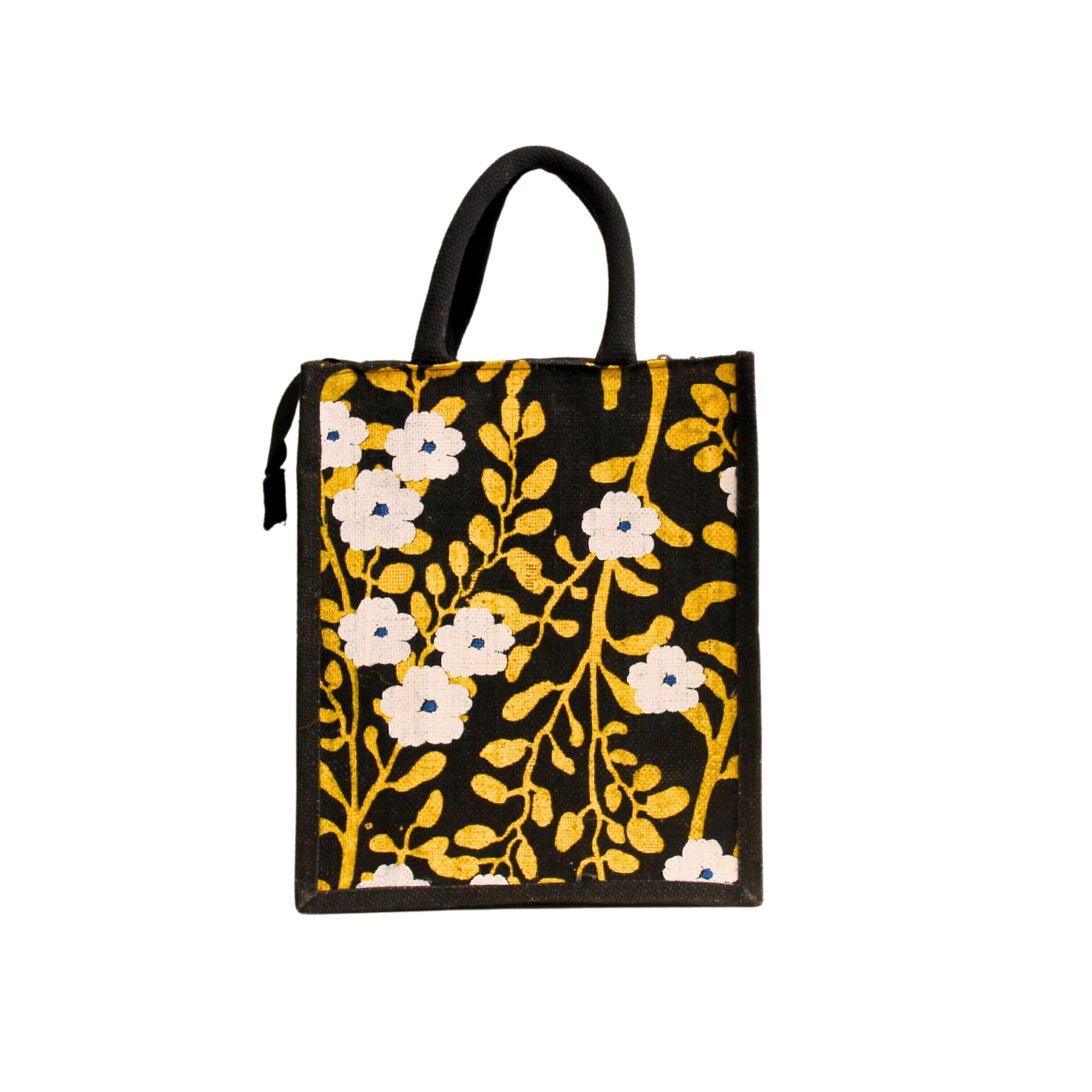 UNROUTINE Brand Printed Jute Lunch Bag or Tiffin Bag With Zipper For Men & Women I 12 Inch Height x 10 Inch Width I Handle 6" I Sturdy & Durable I Ecofriendly I Economical I Soft Handles I Stylish (B0D6Y6V9CR) Amazon Price History, Amazon Price Tracker