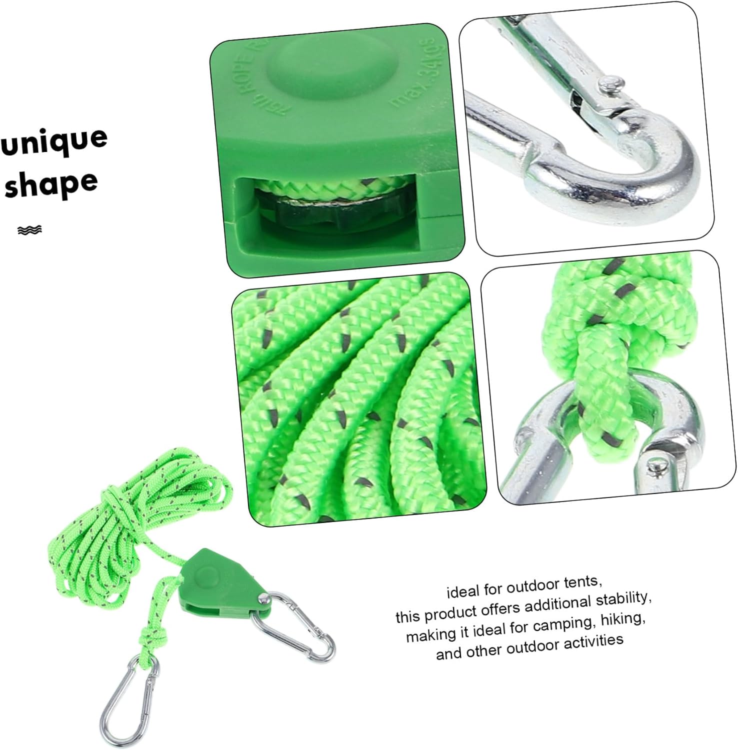 GANAZONO Tent Windproof Rope Tie Down Rope Tent Wind Tie Tent Ropes and Tensioners Tent Accessories Tent Cord image 3
