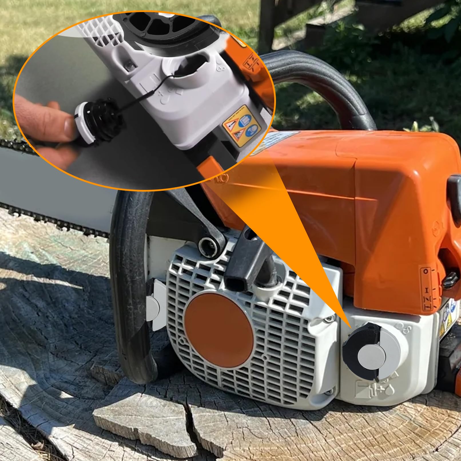 Haishine Brandstof Gas Olie Vuldop voor STIHL Kettingzaag MS200 MS210 MS230 MS250 C MS260 MS380