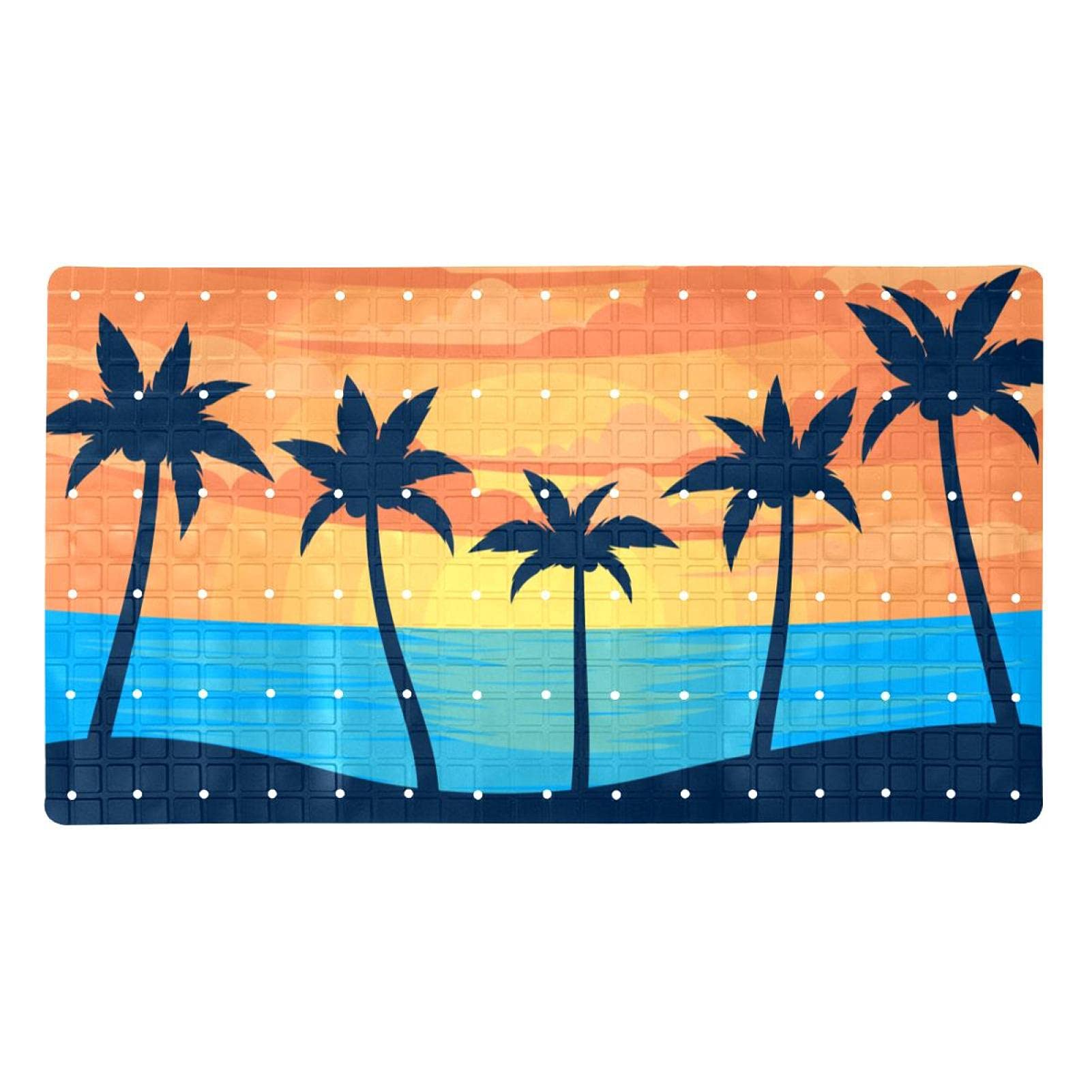 Tapis de bain antidérapant douche enfants personnes âgées ventouses