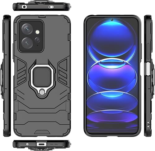 Vista 23 de Funda para Huawei P60 Art Caso,Soporte de montaje magnético para Huawei P60 Art MNA-AL00 Case Negro