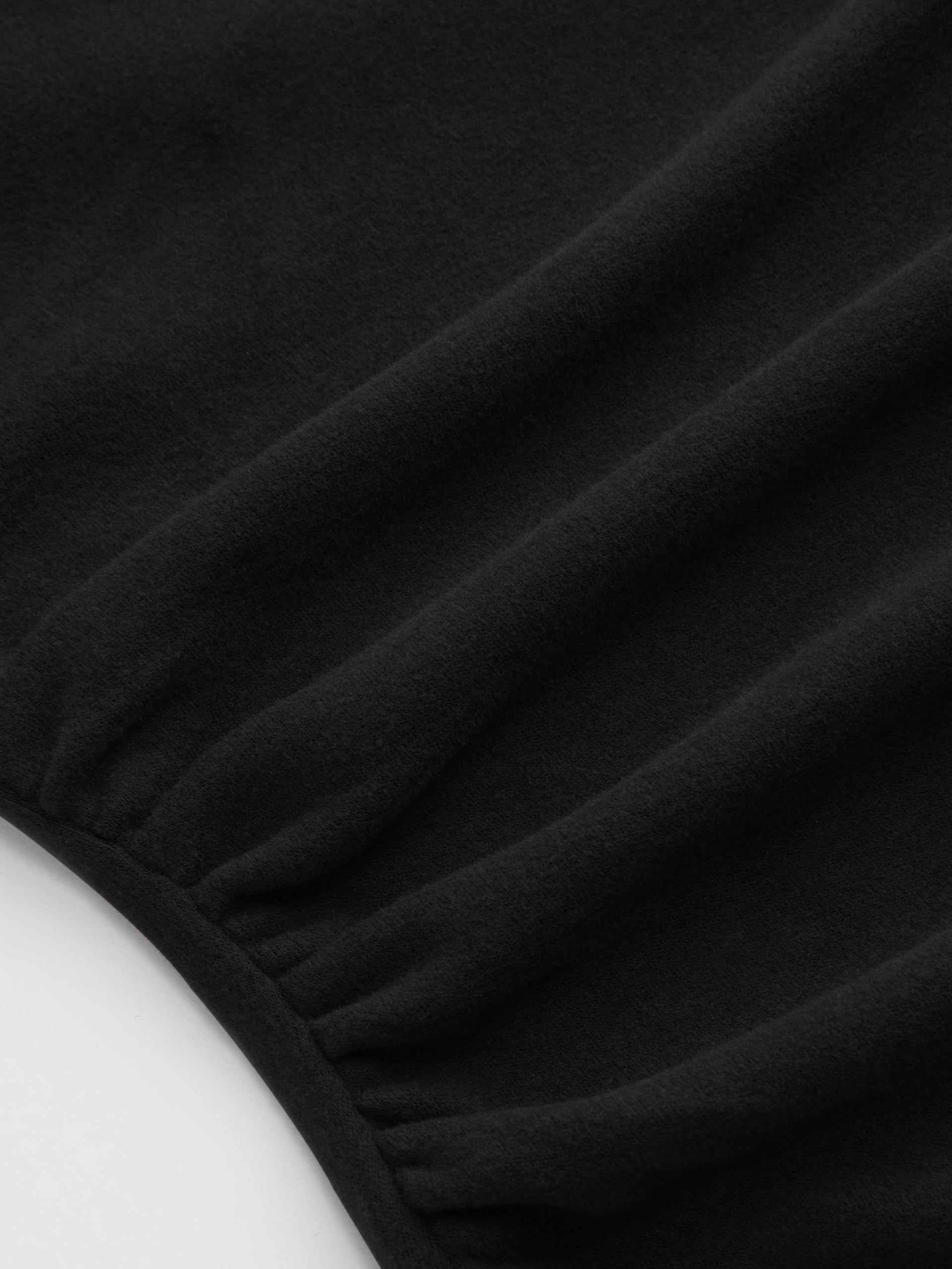 CIDER Damen-T-Shirt, V-Ausschnitt, langärmelig, enganliegend, zum Ausgehen