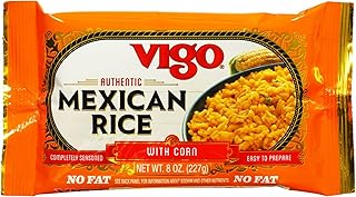 Vigo Authentic Mexican Rice with Corn, No Fat, 8oz (Mexican, 8 Ounce (Pack of 1))