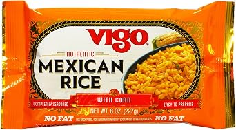 Vigo Authentic Mexican Rice with Corn, No Fat 8 Ounce Pack of 1