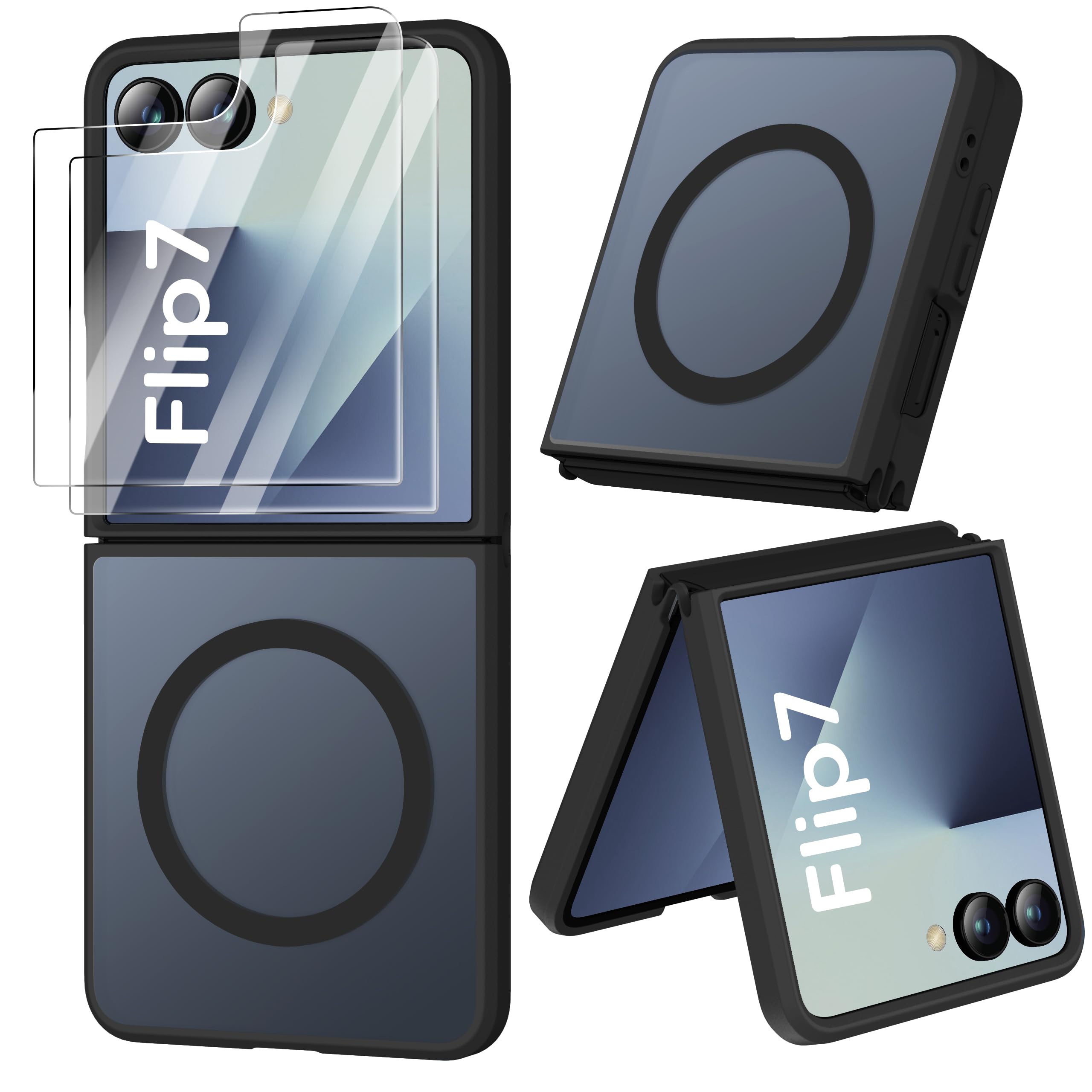 ORETECH Magnetic for Samsung Galaxy Z Flip 7 with 2 x Screen Protector