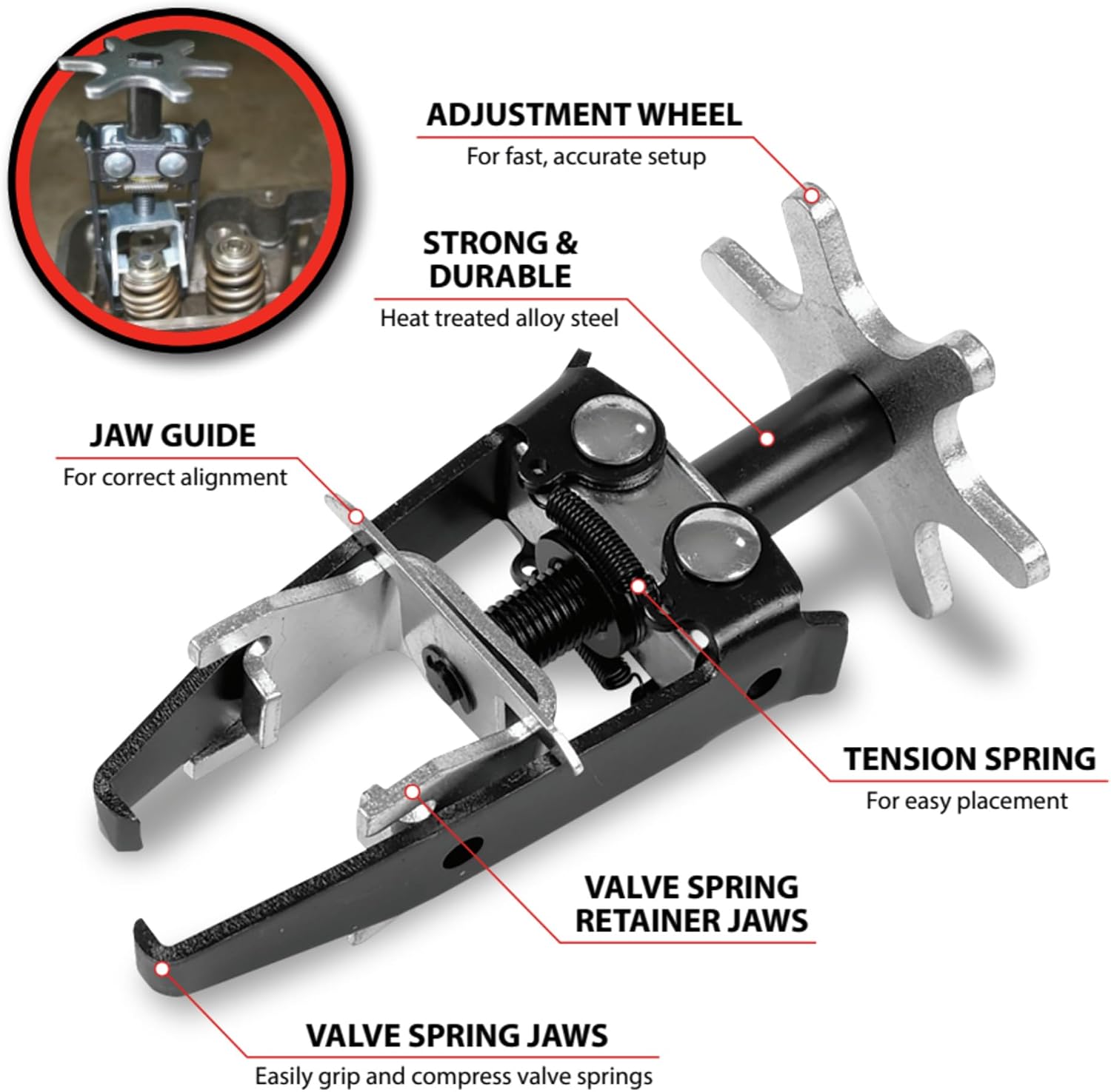 Performance Tool W84001 Overhead Valve Spring Compressor