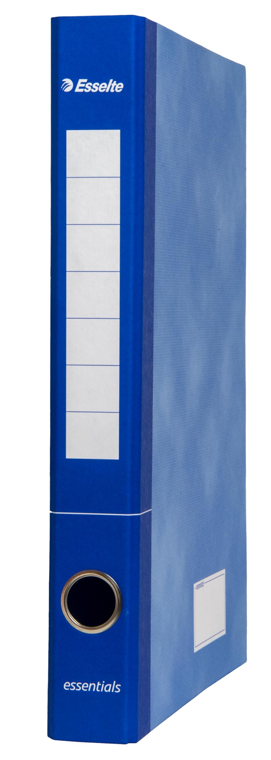 Esselte ESSENTIALS, 6 Raccoglitori 2 anelli tondi con etichetta, Raccogli documenti A4 con lembo di chiusura aggiuntivo, Foro di presa, 25 x 33 cm, Dorso 4 cm, Assortito Blu Rosso Verde, 391965000