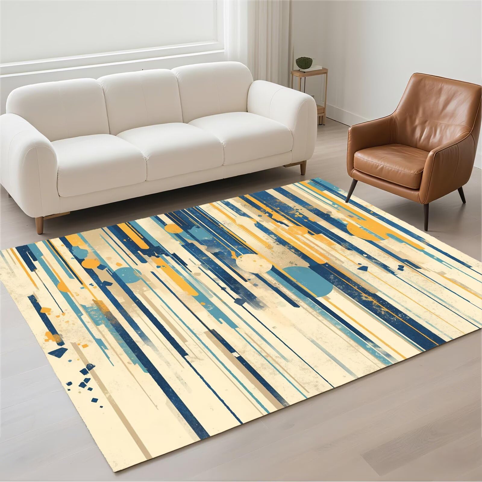 Tapis de couloir rectangulaire à pile bouclée de haute résistance moderne