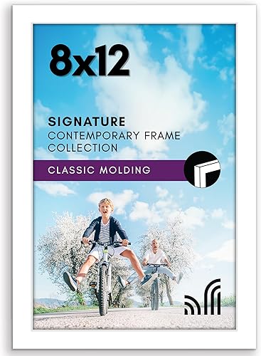 Vista 44 de Americanflat Marco de fotos de 10 x 13 pulgadas con vidrio inastillable - Colección Signature - Marcos de estilo galería hechos de madera de Negro