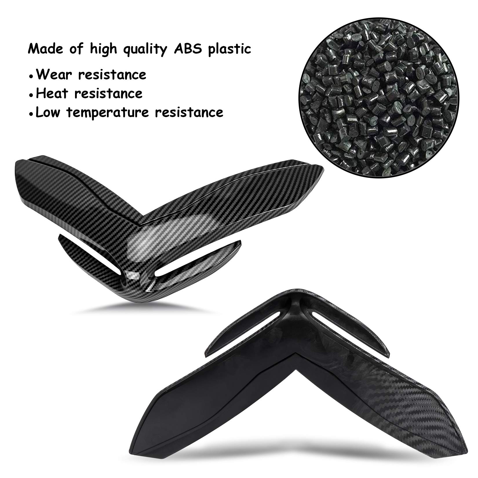 PSLER® Masque de Nez de Carénage Avant de Moto pour Z900 2017-2019 (Carbone)