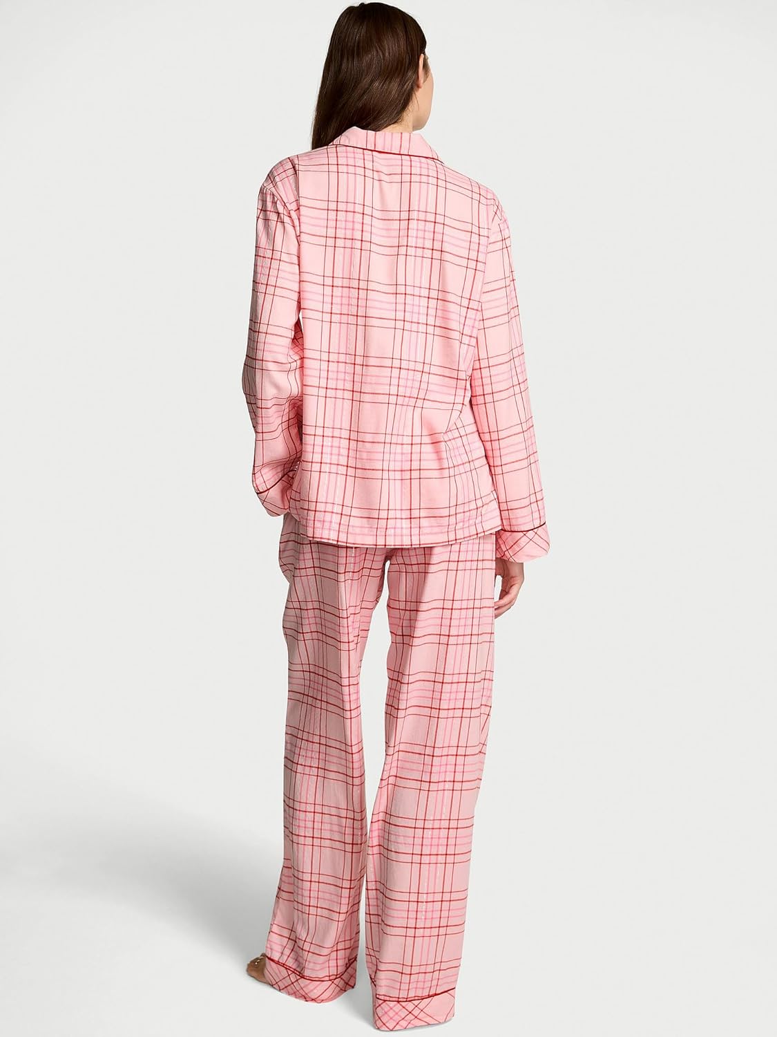 Victoria's Secret Flannel Pajama Set, Long Sleeve Button Down Shirt & Pants, Sleepwear for Women (XS-XXL) - Image 3