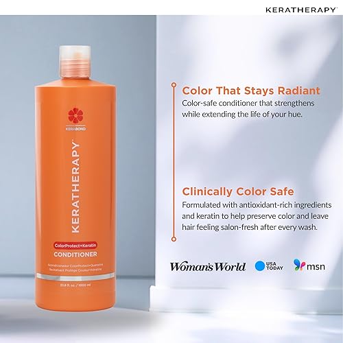 Miniatura 3 de KERATHERAPY - Acondicionador de protección de color con queratina transparente 338 onzas líquidas paquete de 1