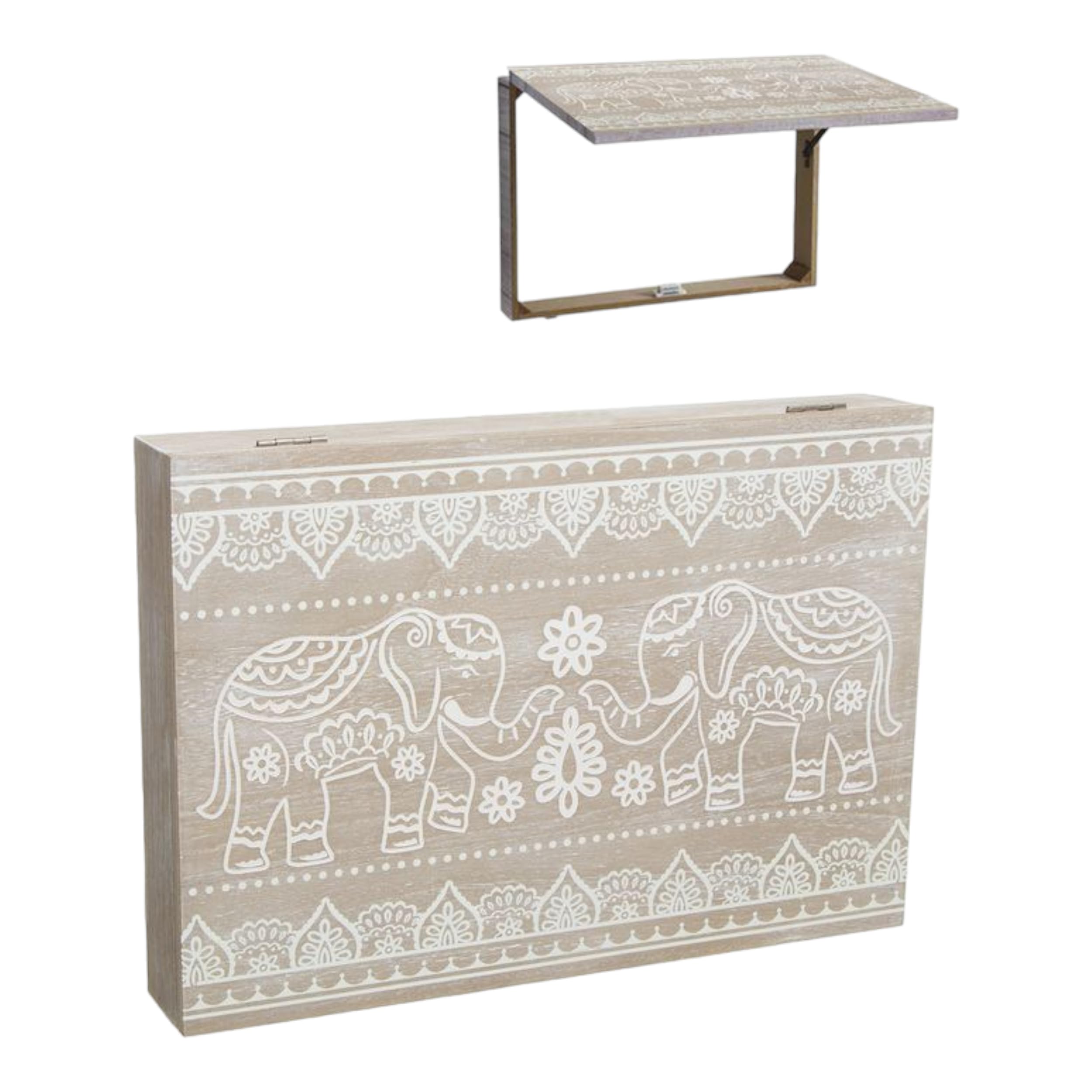 Coperchio contatore quadro luci legno elefante controcontatore 46 cm