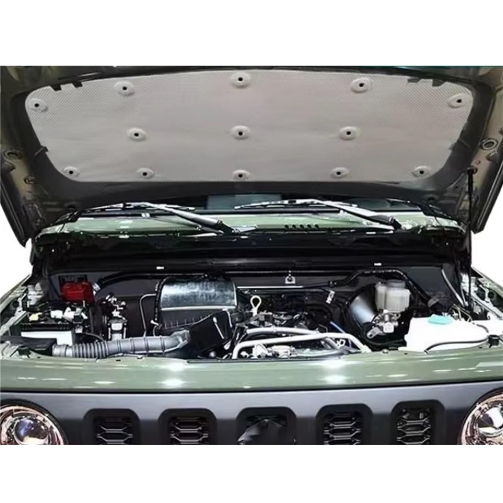 Compatible Con Suzuki Para Jimny JB64 2019 2020 2021 2022 2023 Capó De Motor Coche Aislamiento Térmico Cubierta Amortiguadora Sonido Algodón Interior